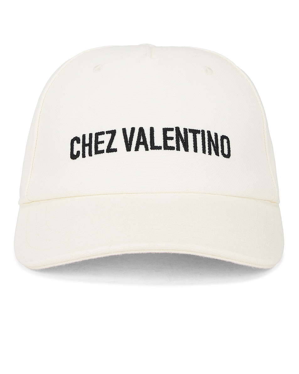 Image 1 of Valentino Garavani Baseball Hat in Ivory