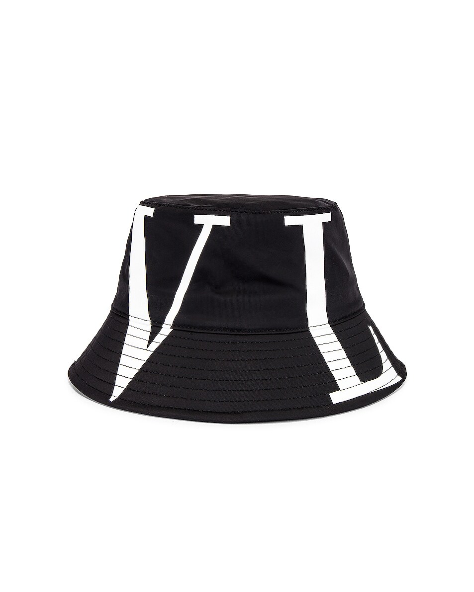 Image 1 of Valentino Garavani Bucket Hat in Black & White