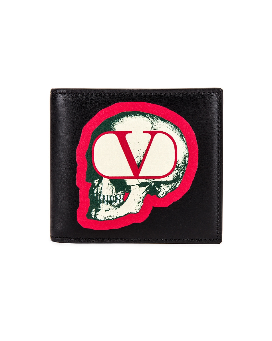 Image 1 of Valentino Garavani Billfold Wallet in Black