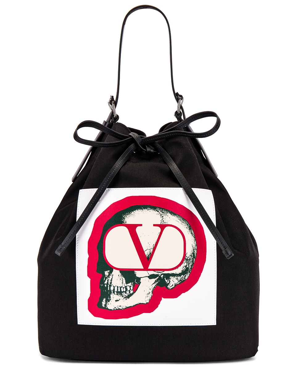 Image 1 of Valentino Garavani Bucket Bag in Black