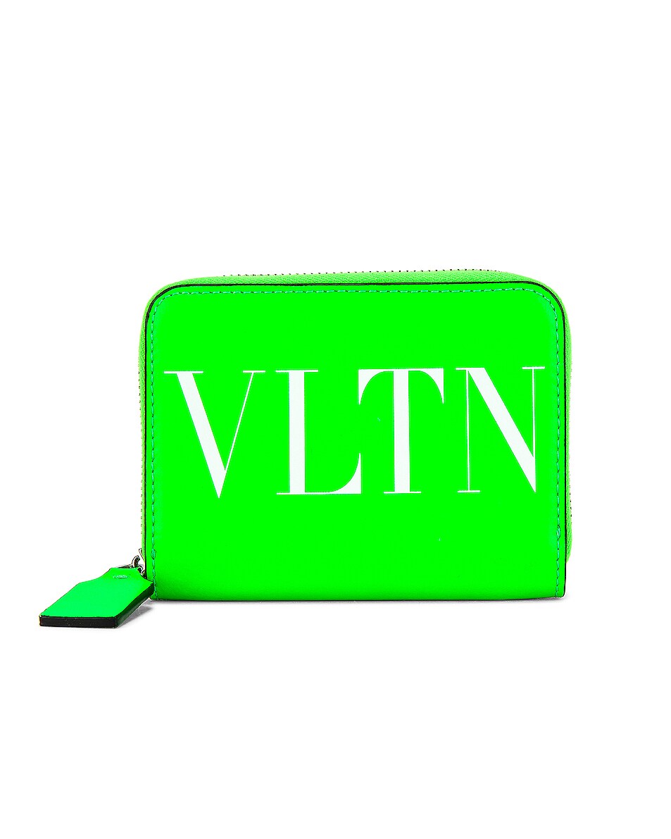 Image 1 of Valentino Garavani VLTN Neck Wallet in Green