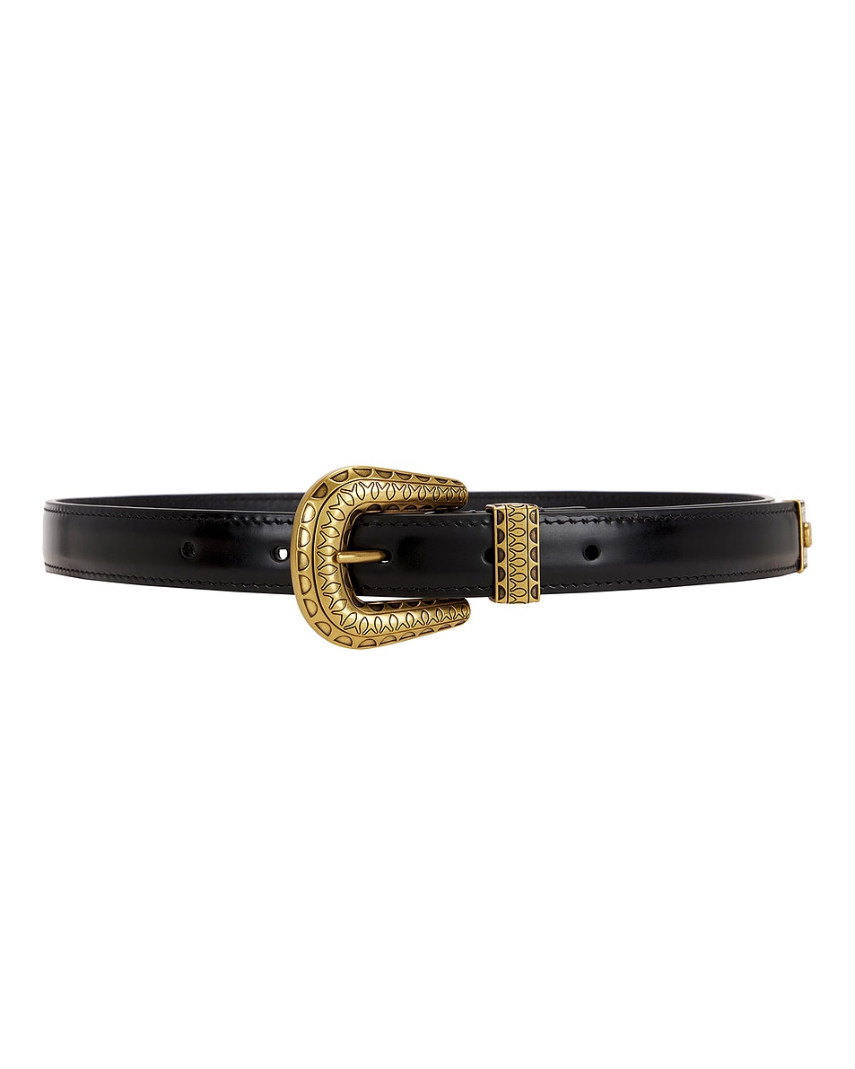 Image 1 of Valentino Garavani V Logo Signature 20 Belt in Nero