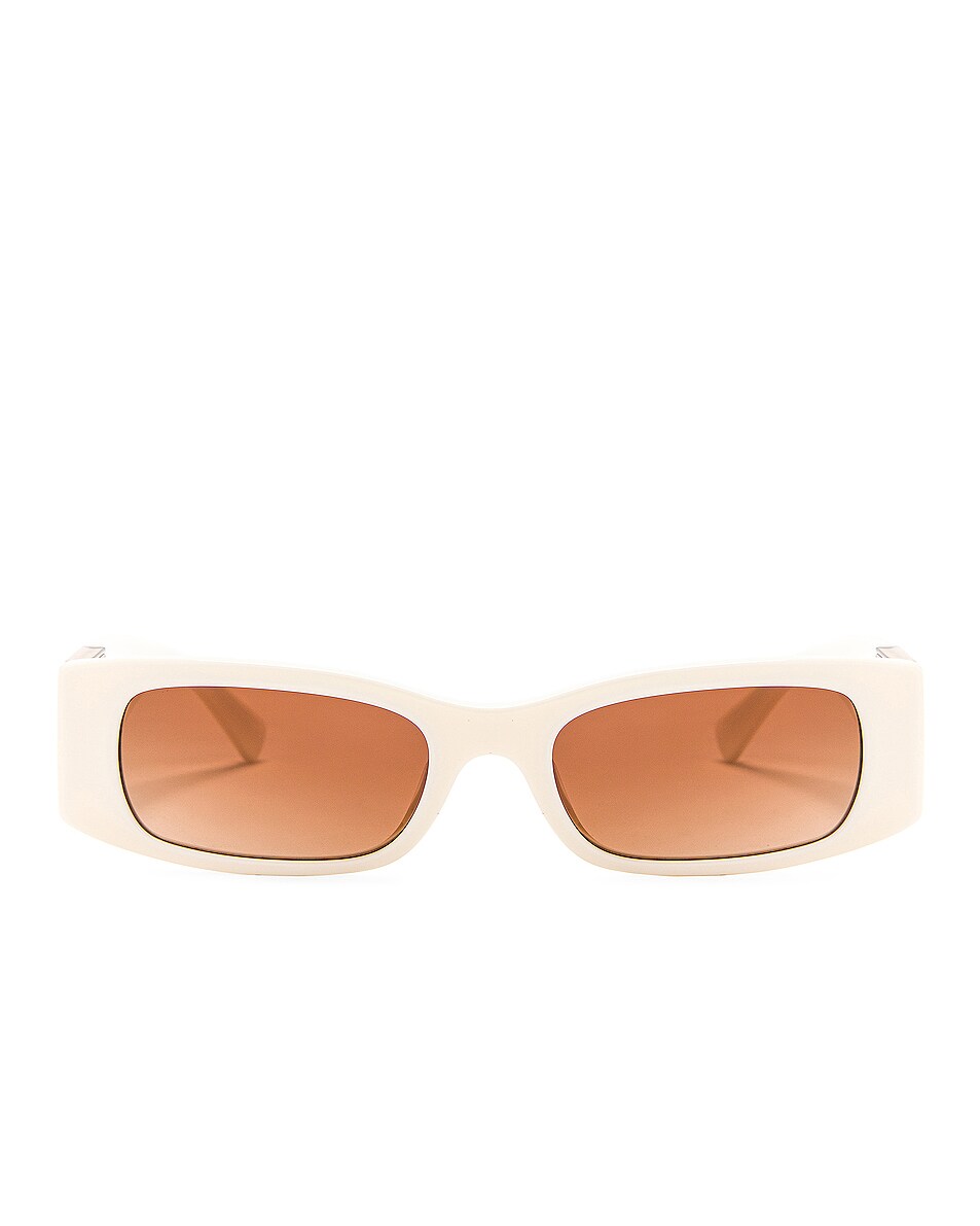 Image 1 of Valentino Garavani Maxi Stud Sunglasses in Ivory
