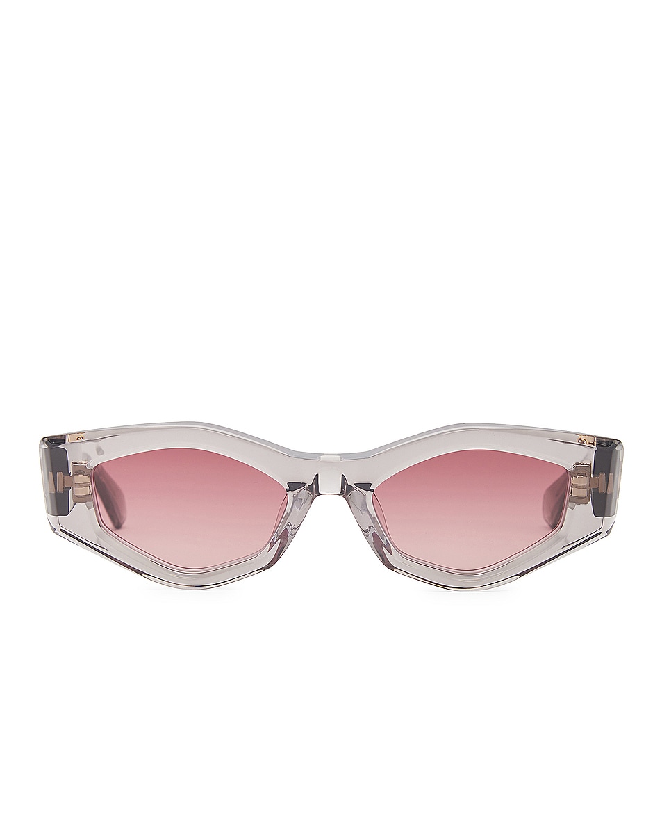Image 1 of Valentino Garavani V-Tre Sunglasses in Grey & Gold