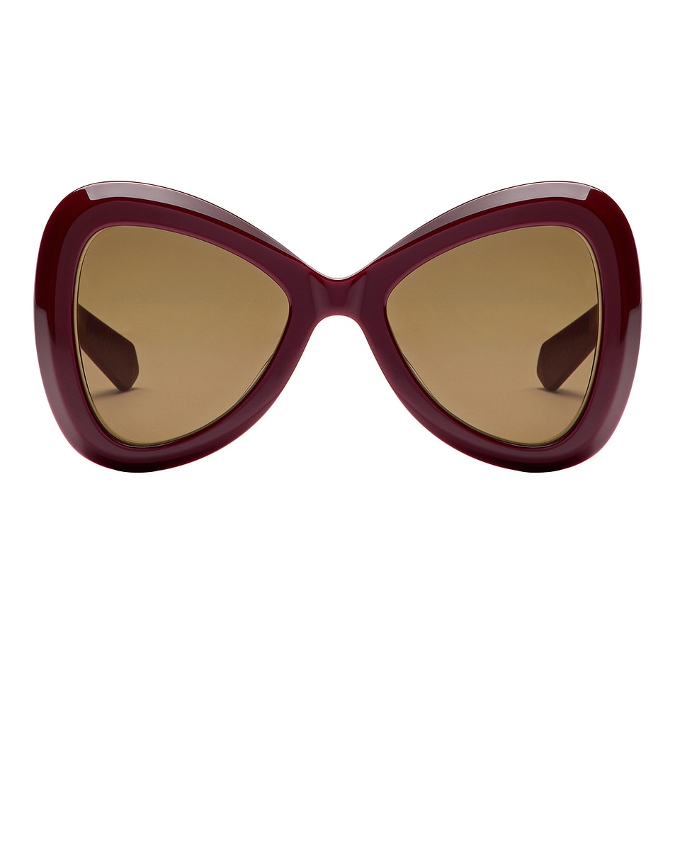 Image 1 of Valentino Garavani V Gold III Sunglasses in Bordeaux