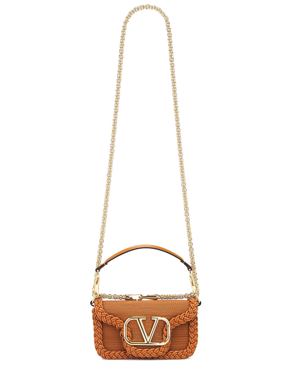 Image 1 of Valentino Garavani Loco Small Shoulder Bag in Ginger Brown