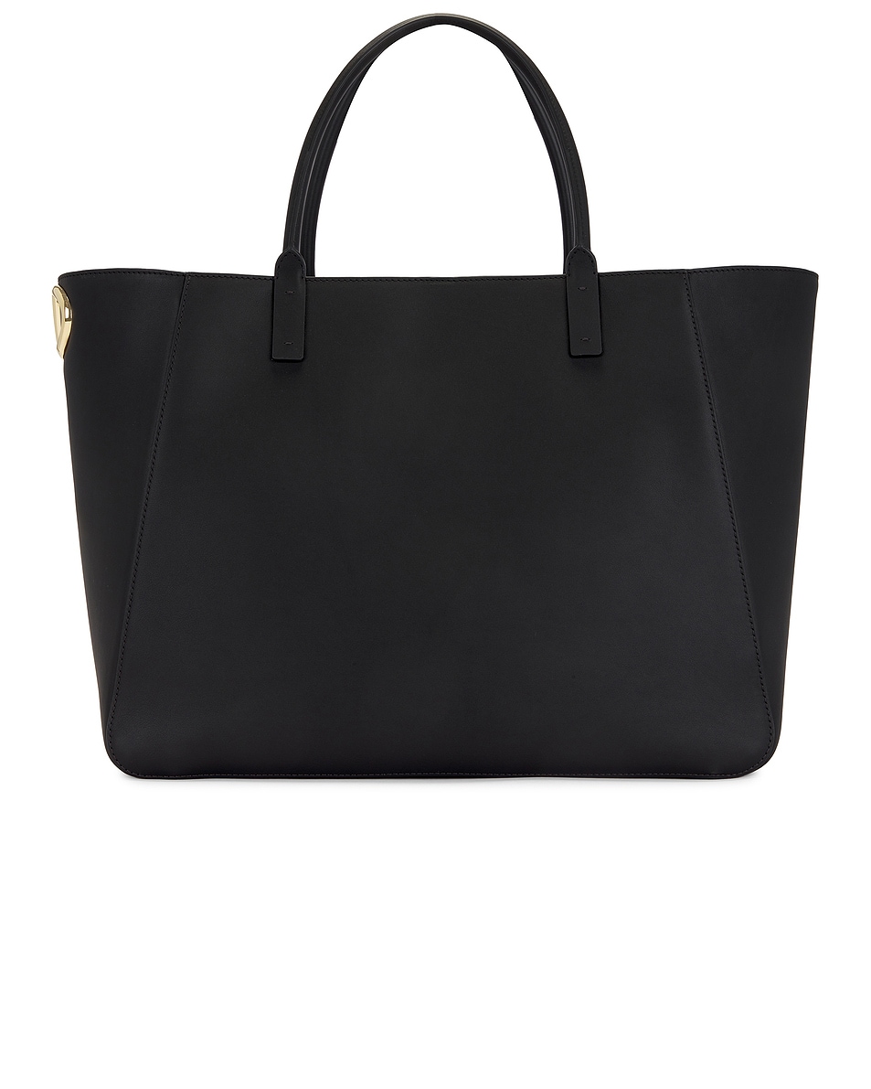 Image 1 of Valentino Garavani V Logo Side Tote in Nero