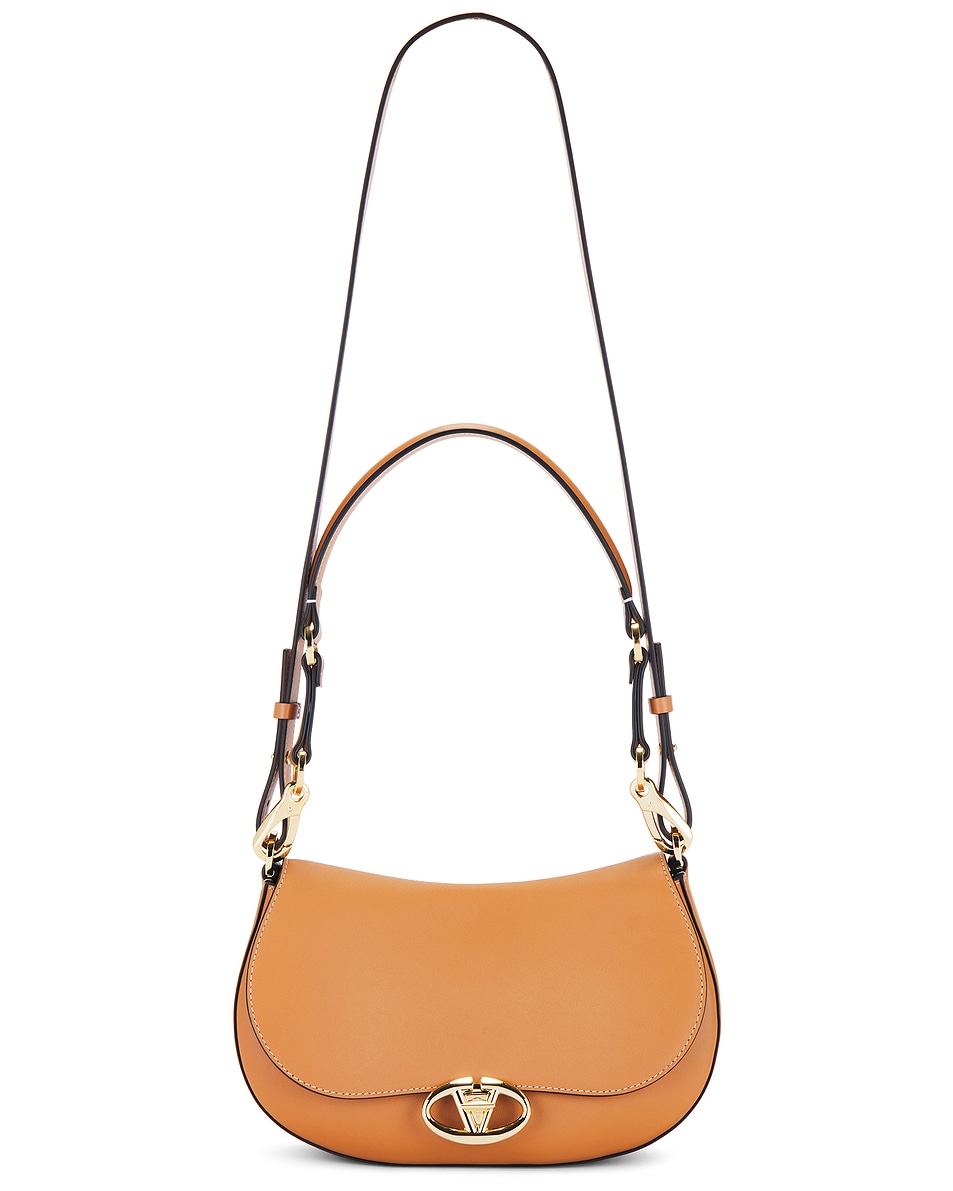 Image 1 of Valentino Garavani Logo 2 Shoulder Bag in Almond Beige