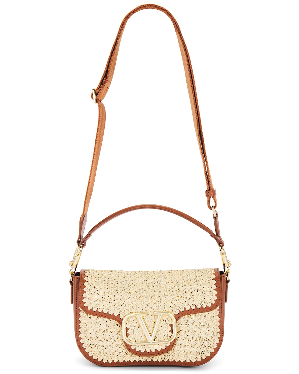 Image 1 of Valentino Garavani All Time Shoulder Bag in Naturale & Selleria