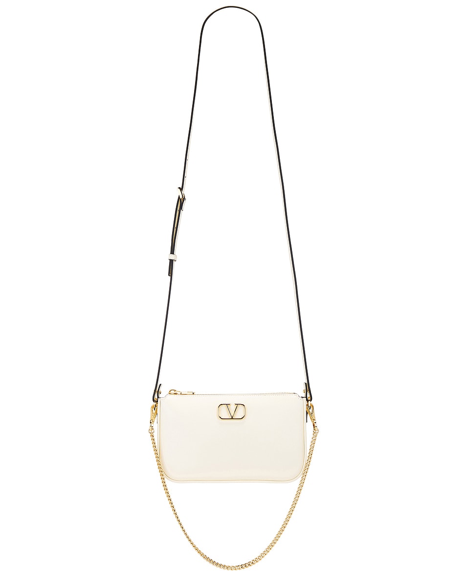 Image 1 of Valentino Garavani V Logo Signature Mini Bag in Ivory