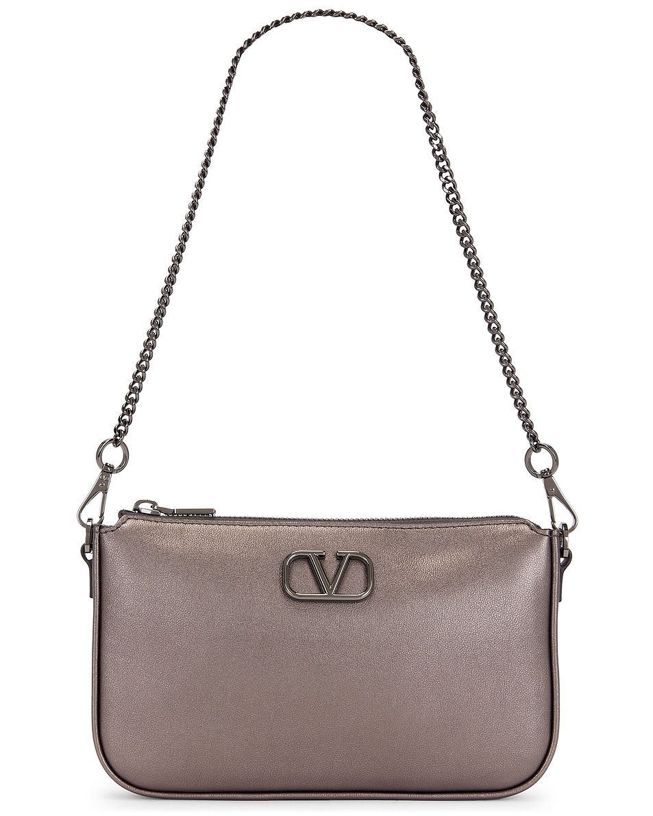 Image 1 of Valentino Garavani V Logo Signature Mini Bag in Anthracite