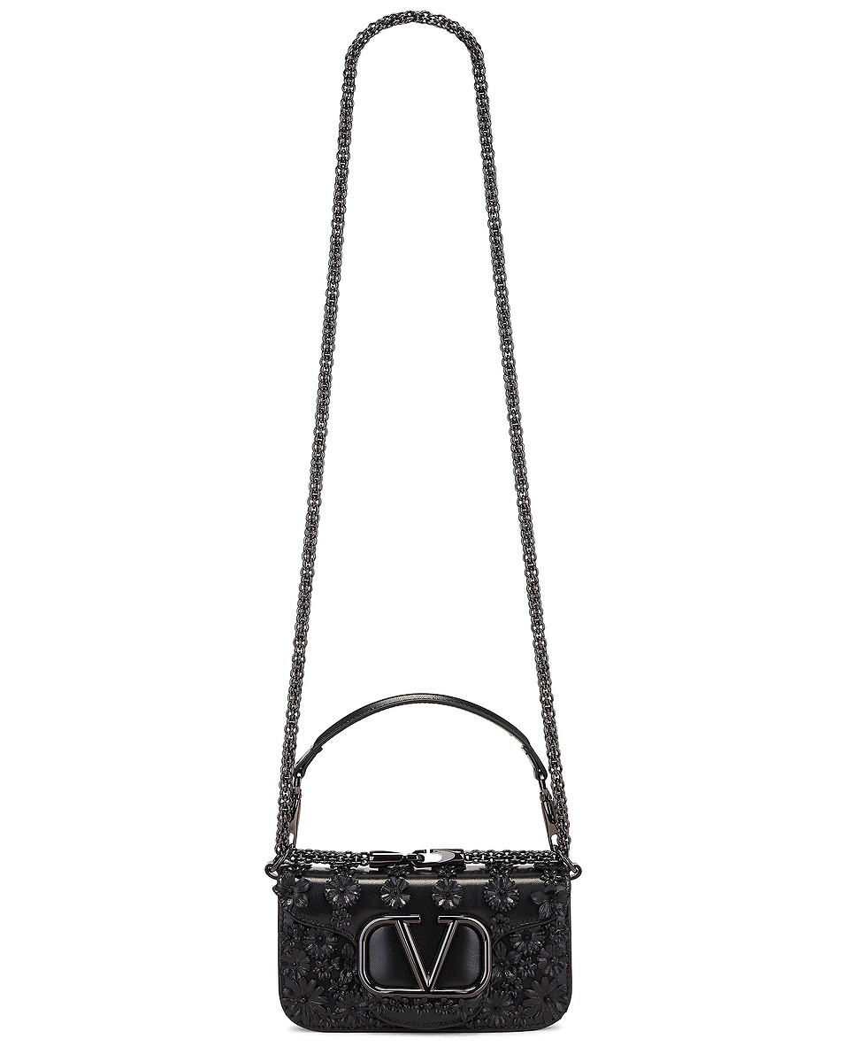 Image 1 of Valentino Garavani Loco Small Shoulder Bag in Nero