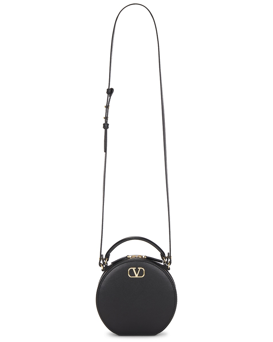 Image 1 of Valentino Garavani V Logo Signature Mini Bag in Nero