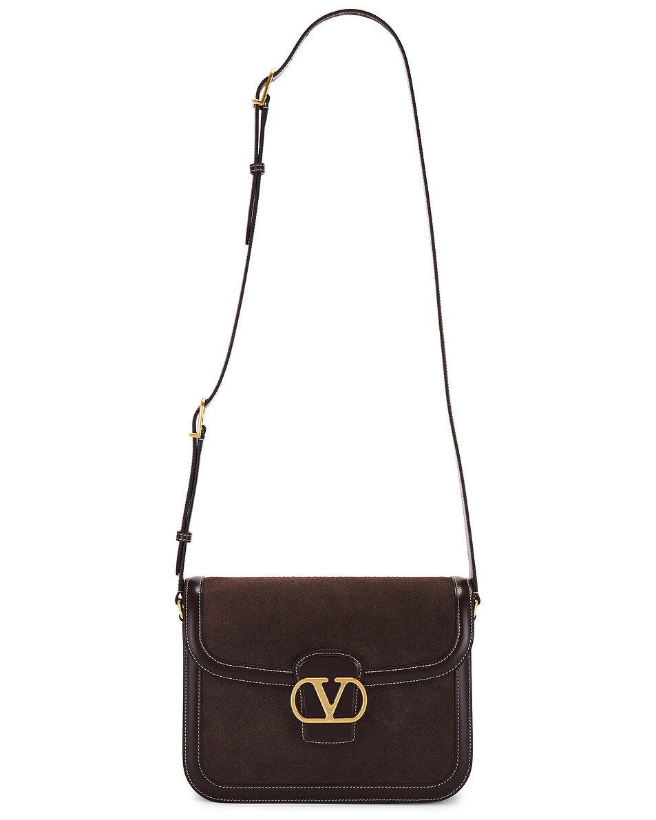 Image 1 of Valentino Garavani 9TO5 Shoulder Bag in Testa Di Moro & Oak Brown
