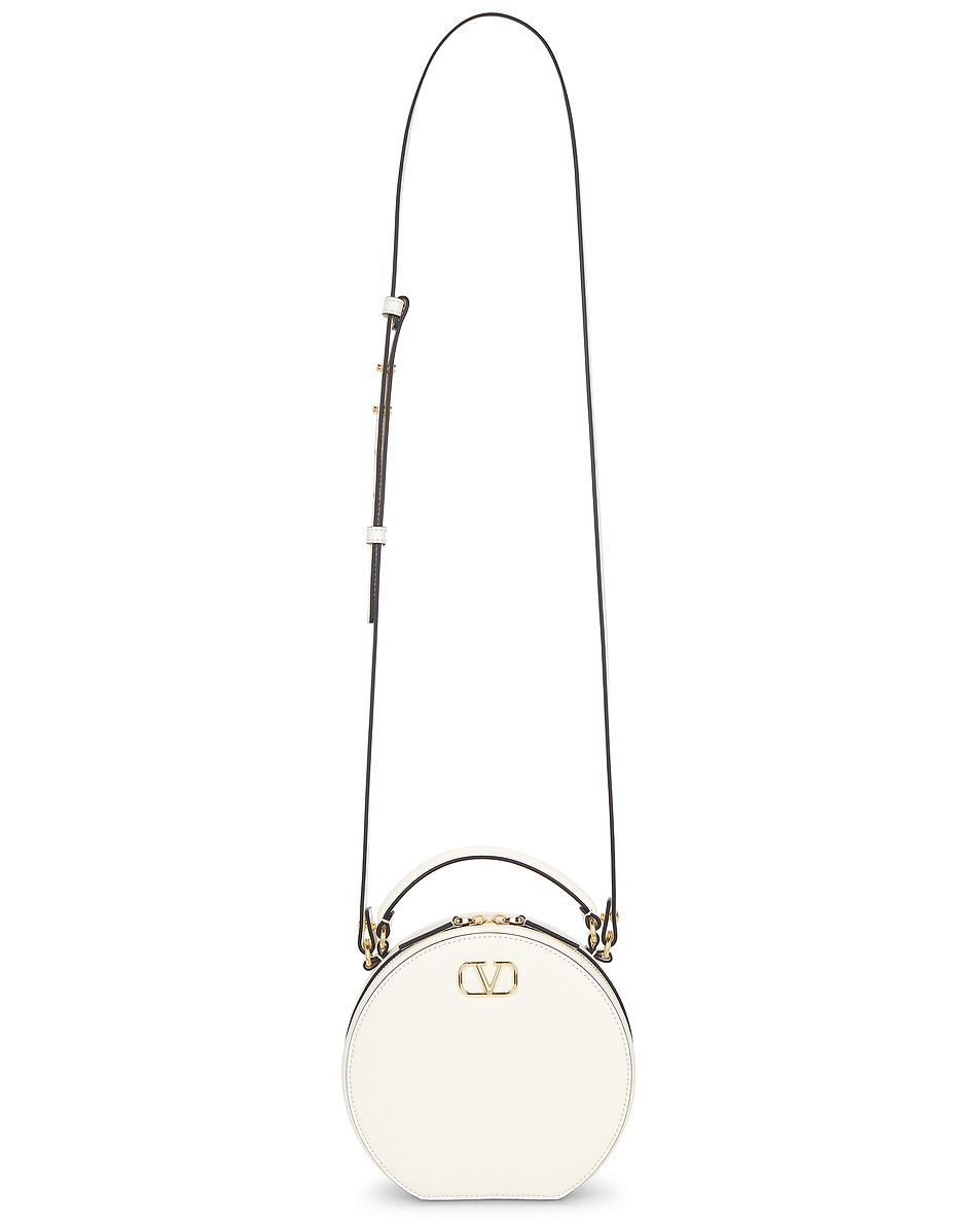 Image 1 of Valentino Garavani V Logo Signature Mini Bag in Ivory