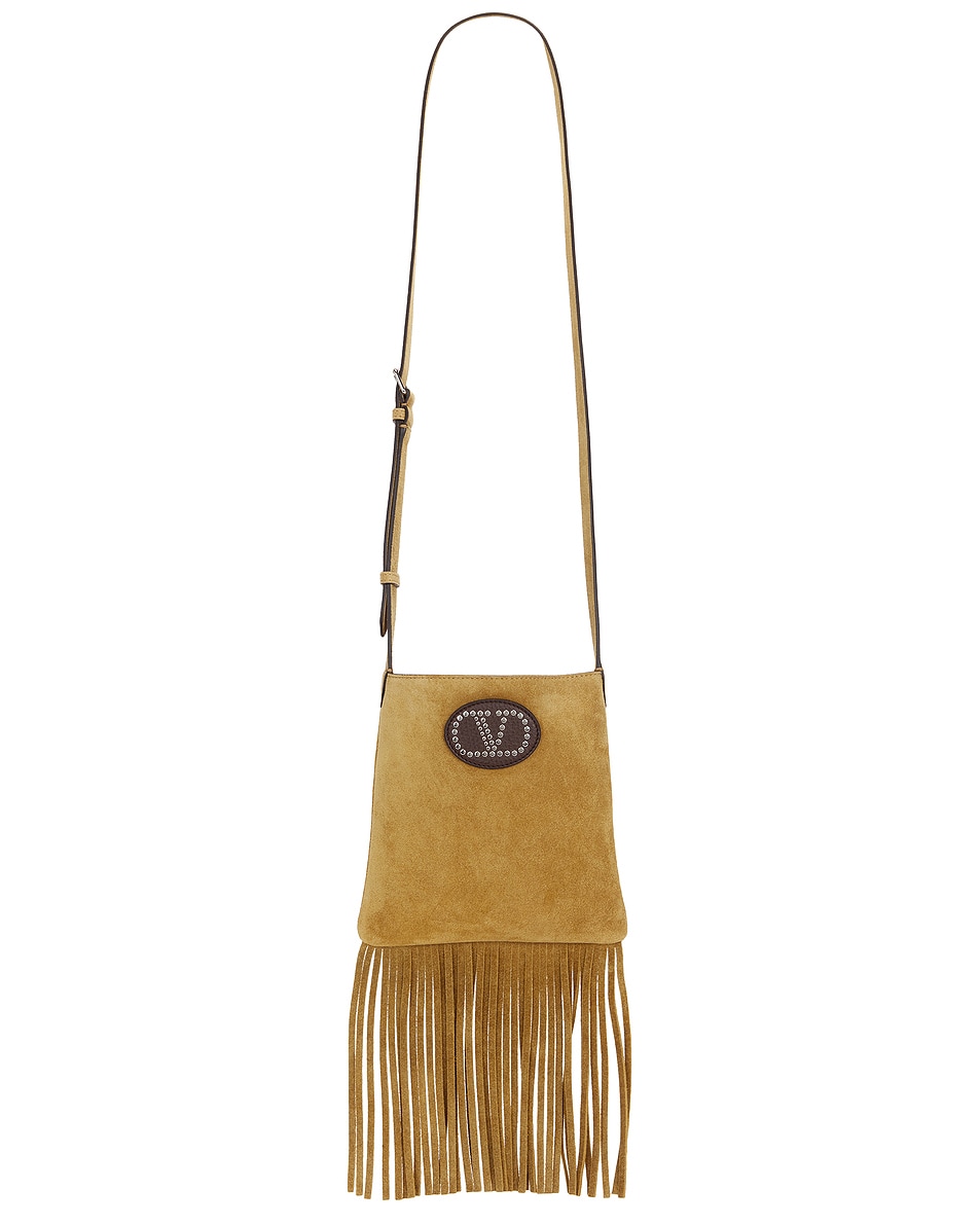 Image 1 of Valentino Garavani Nellcote Small Cross Body Bag in Havana Beige & Fondant