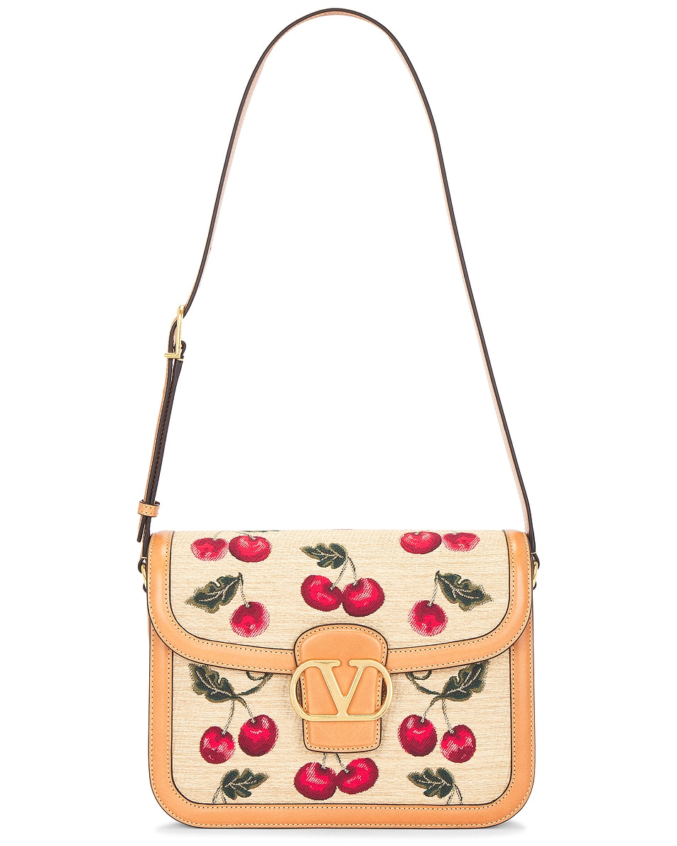Image 1 of Valentino Garavani 9to5 Shoulder Bag in Naturale, Multicolor, & Natural Camel