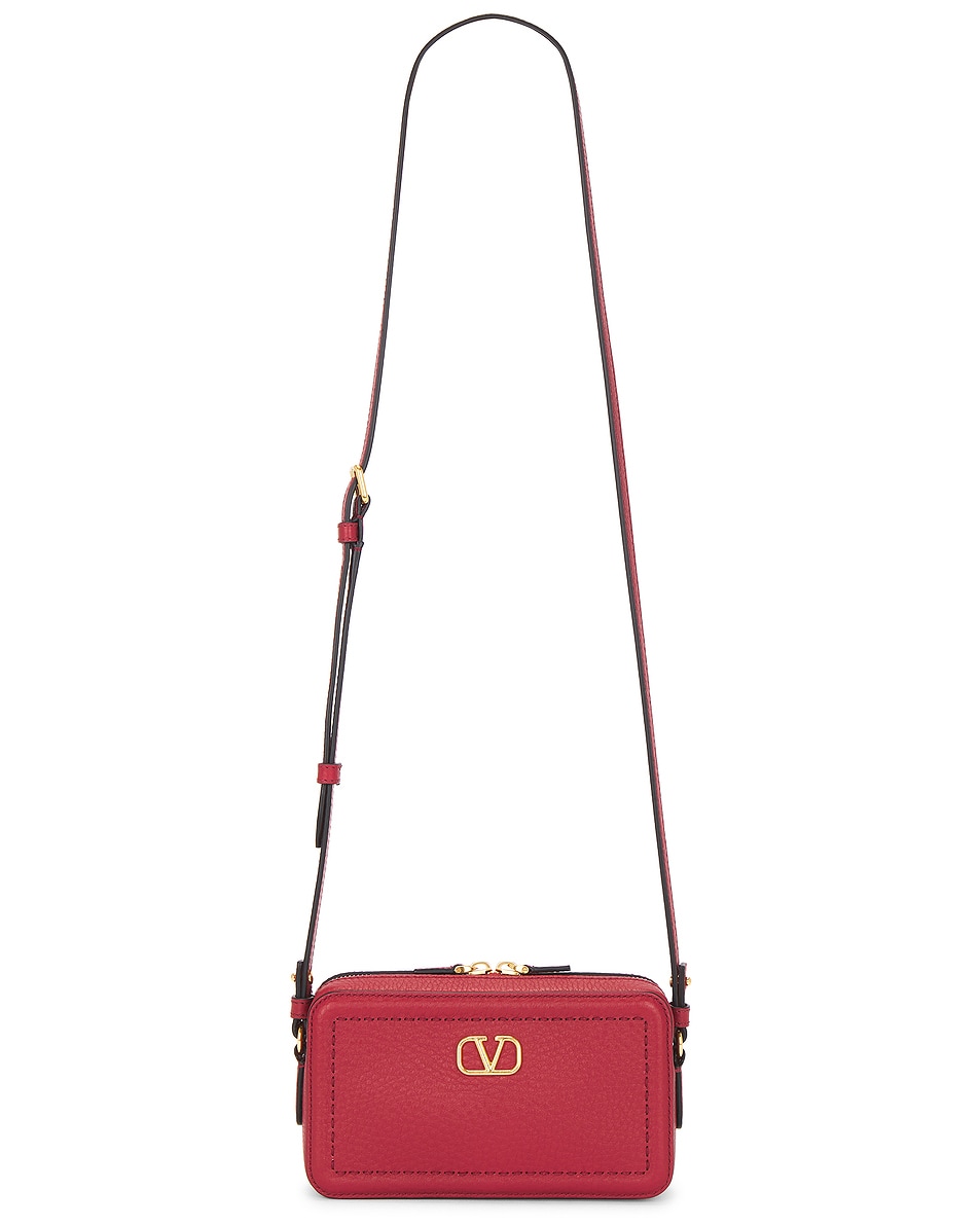 Image 1 of Valentino Garavani Alltime Mini Camera Case Bag in Rosso