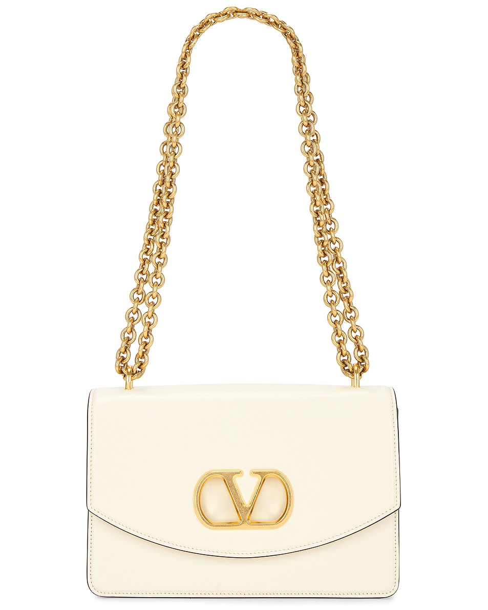 Image 1 of Valentino Garavani Vain Shoulder Bag in Butter White