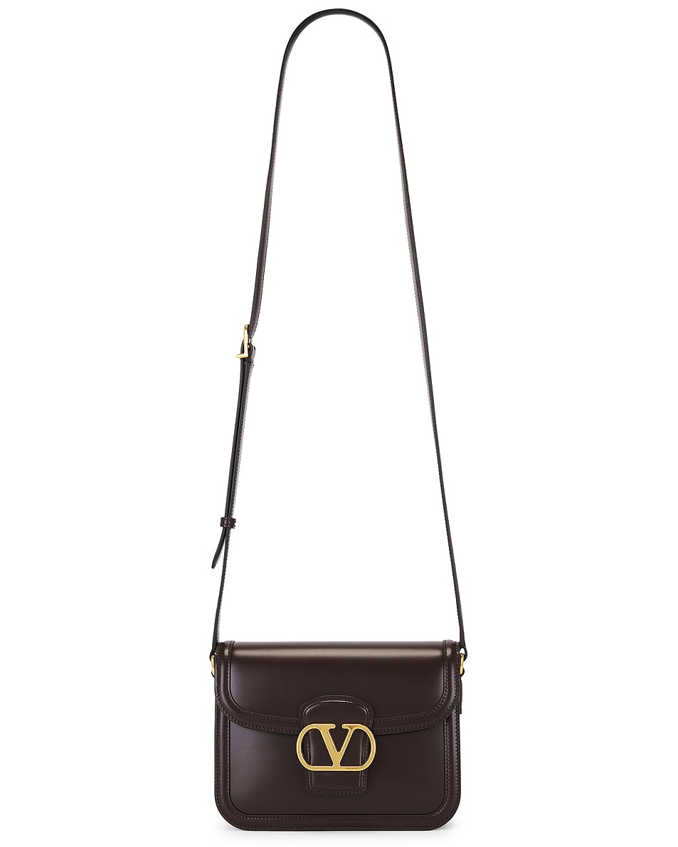 Image 1 of Valentino Garavani 9to5 Small Shoulder Bag in Oak Brown