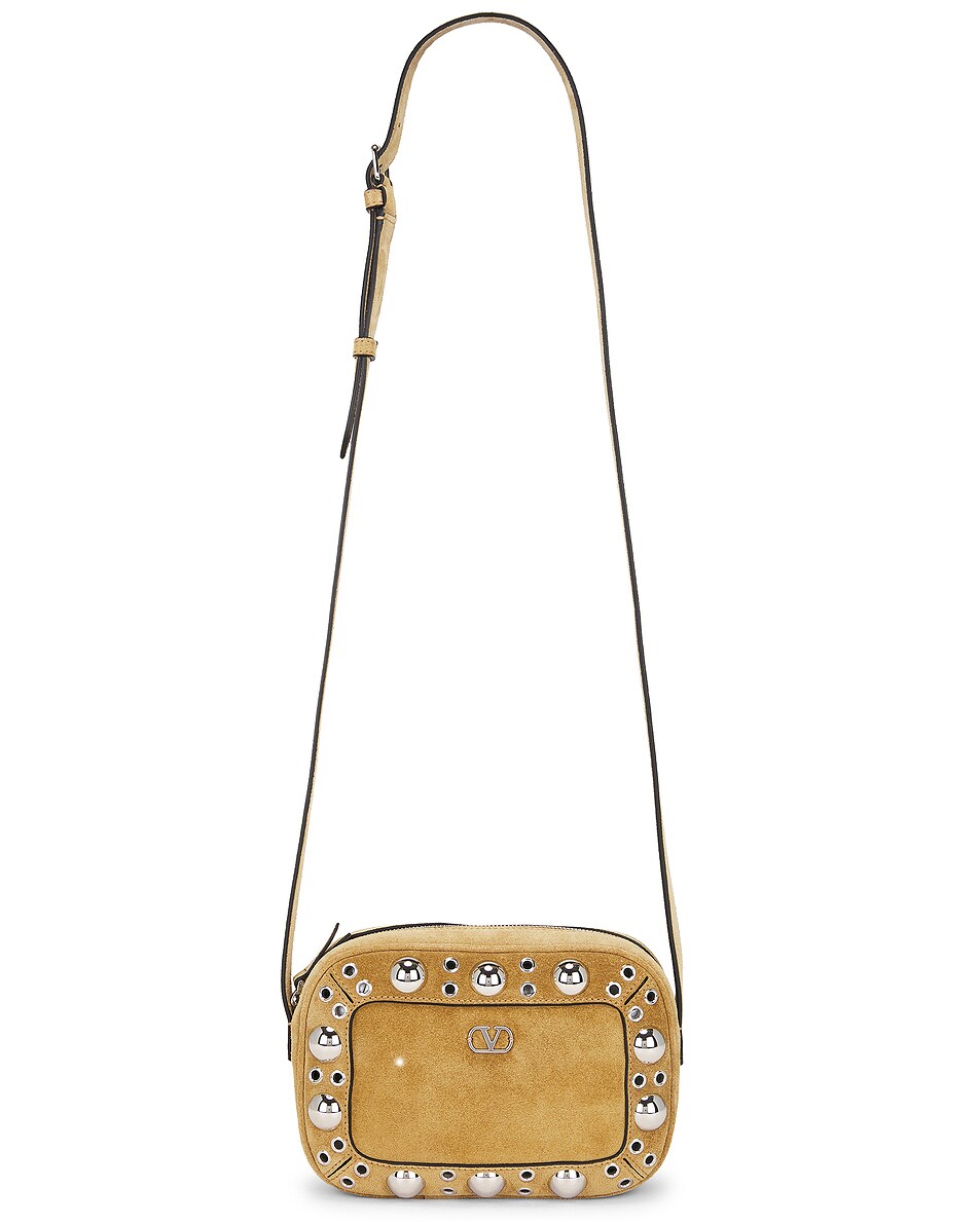 Image 1 of Valentino Garavani Nellcote Crossbody Bag in Havana Beige