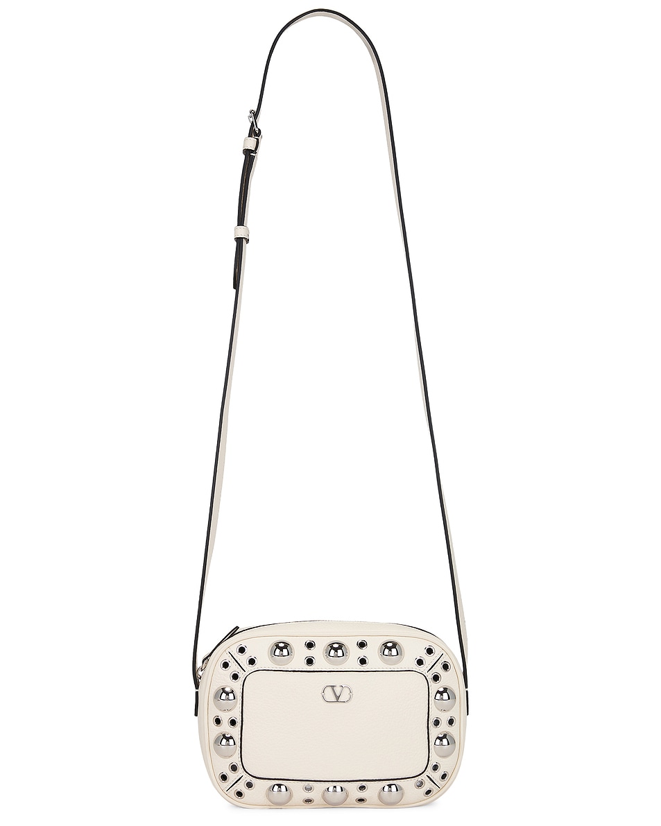 Image 1 of Valentino Garavani Nellcote Crossbody Bag in Light Ivory