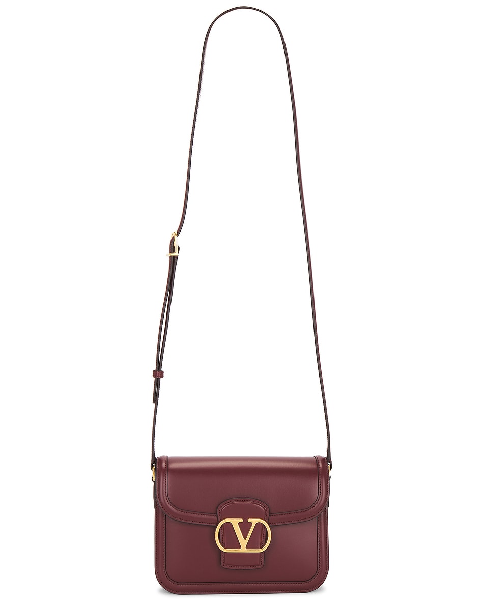 Image 1 of Valentino Garavani 9to5 Small Shoulder Bag in Brick Ruby