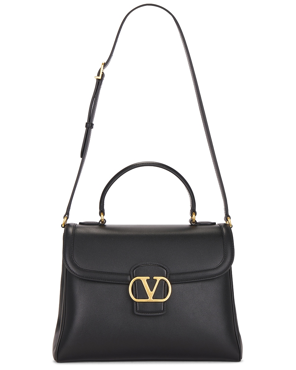 Image 1 of Valentino Garavani 9to5 Large Top Handle Bag in Nero