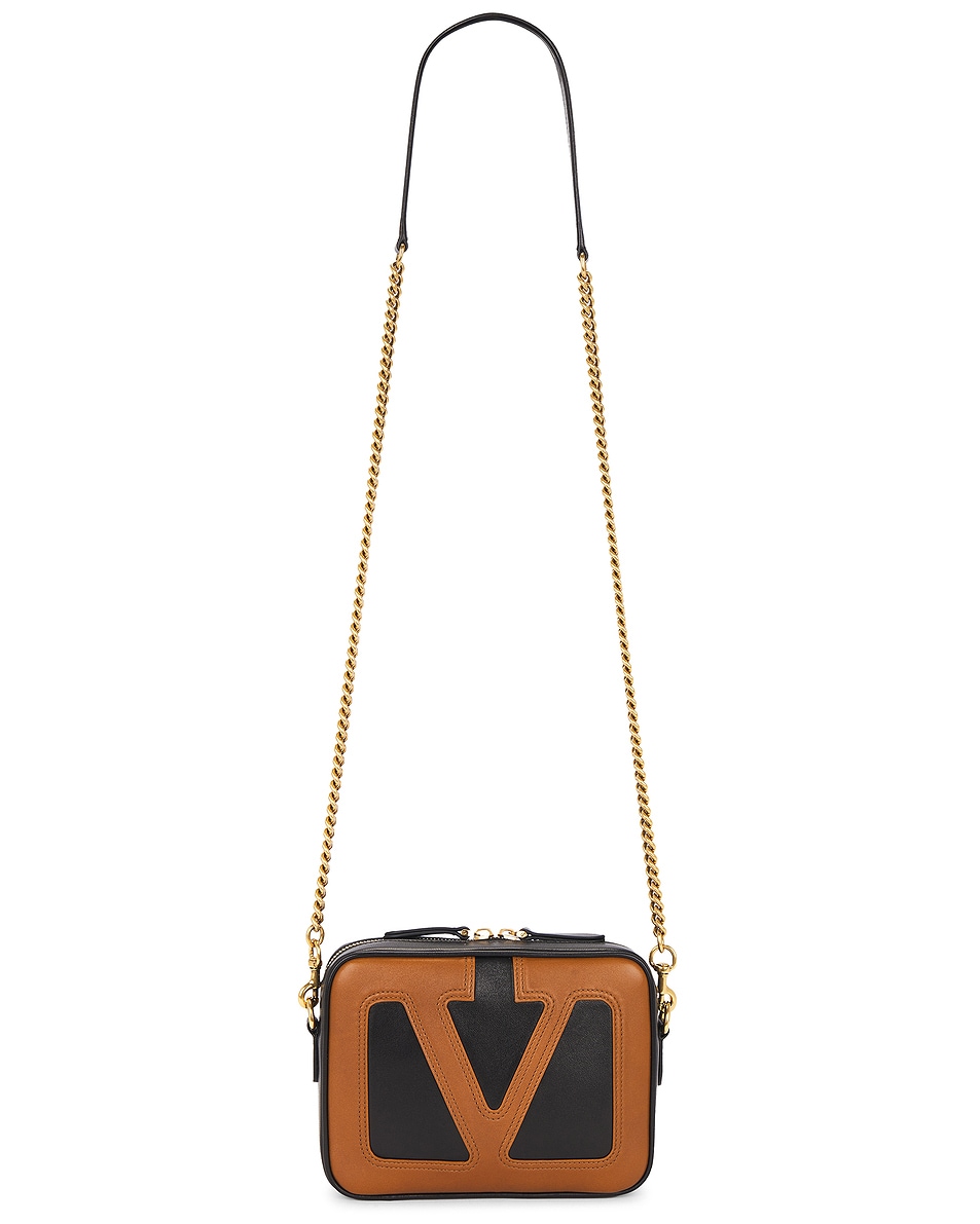 Image 1 of Valentino Garavani Viva Superstar Crossbody Bag in Nero & Spice