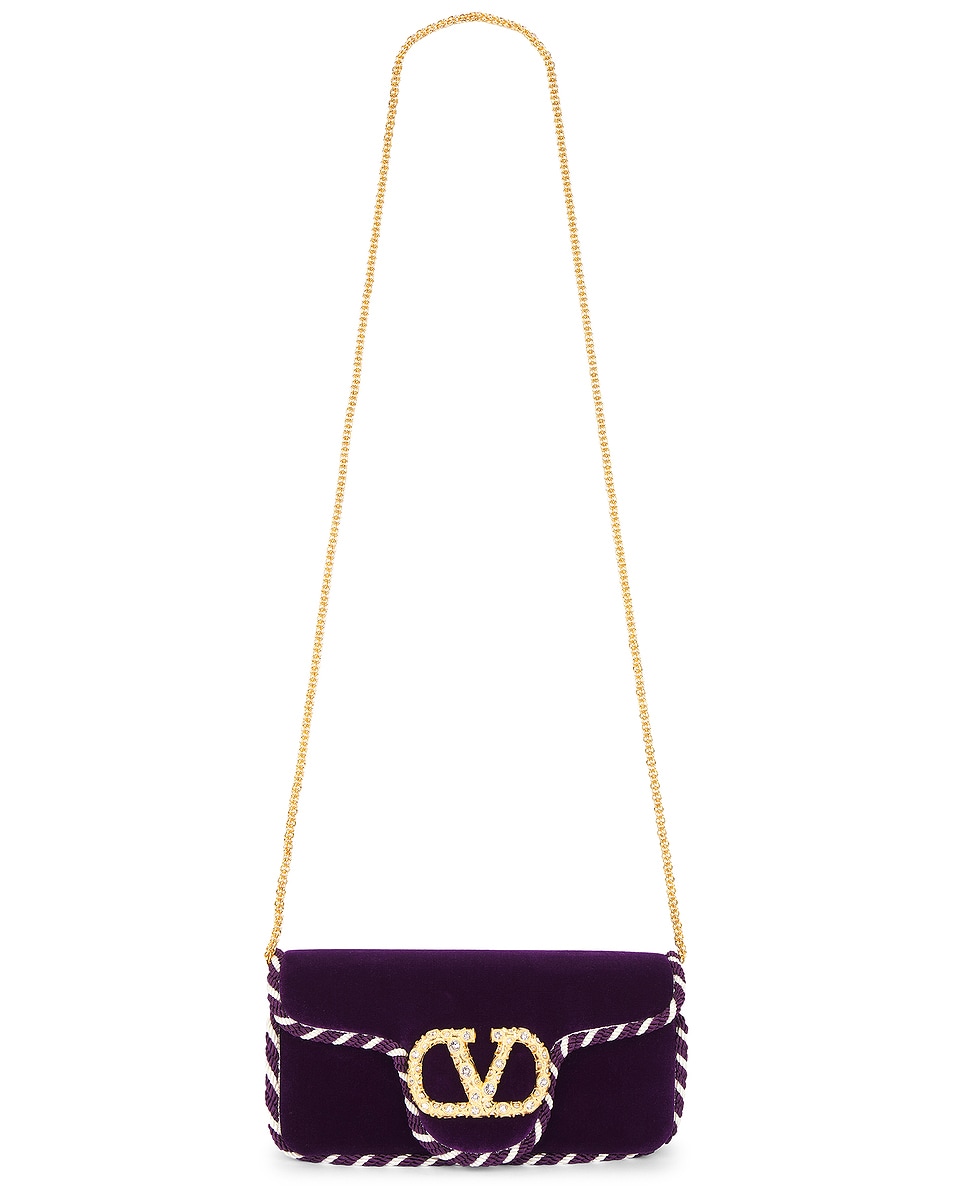 Image 1 of Valentino Garavani Loco Clutch in Panse