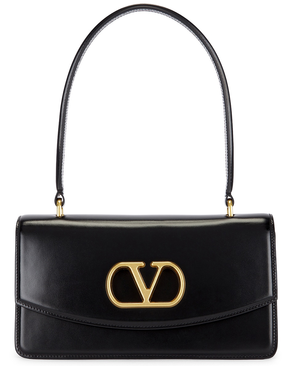 Image 1 of Valentino Garavani Vain Top Handle Bag in Nero