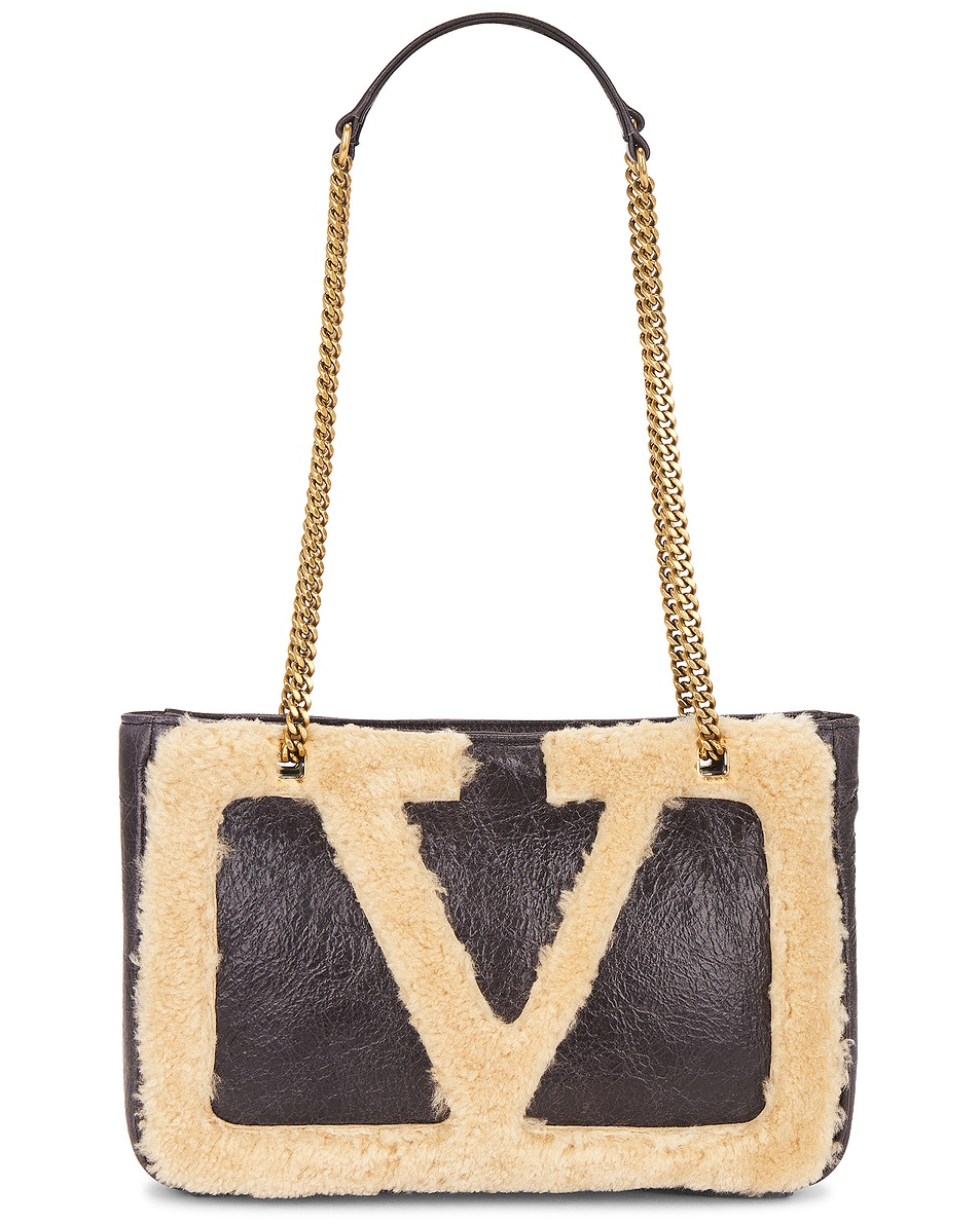 Image 1 of Valentino Garavani Viva Superstar Small Tote Bag in Fango & Dark Beige