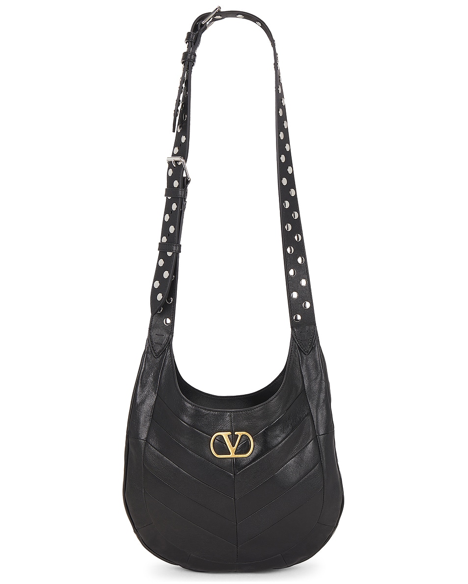 Image 1 of Valentino Garavani Hoboho Small Bag in Nero