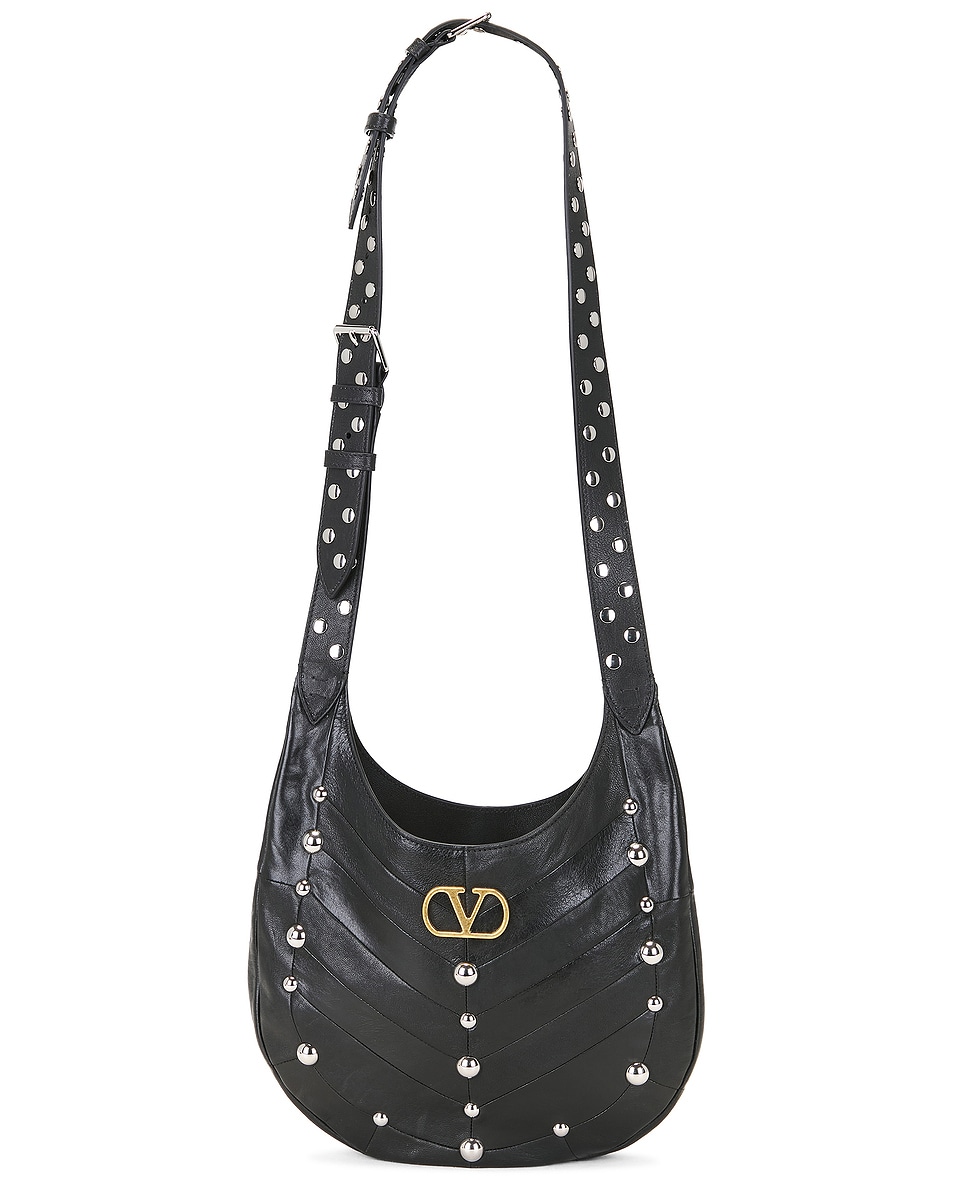 Image 1 of Valentino Garavani Hoboho Small Hobo Bag in Nero