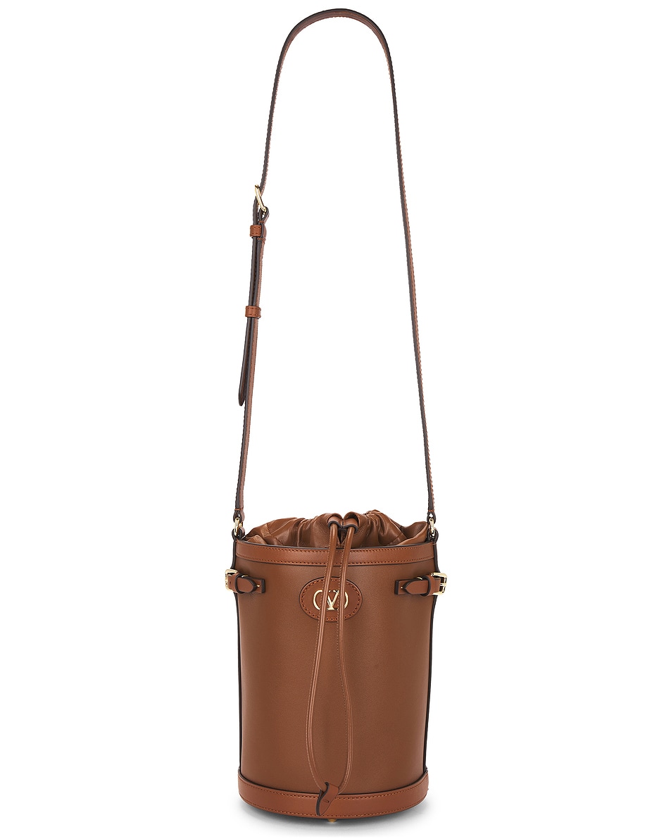 Image 1 of Valentino Garavani Antibes Bucket Bag in Tobacco