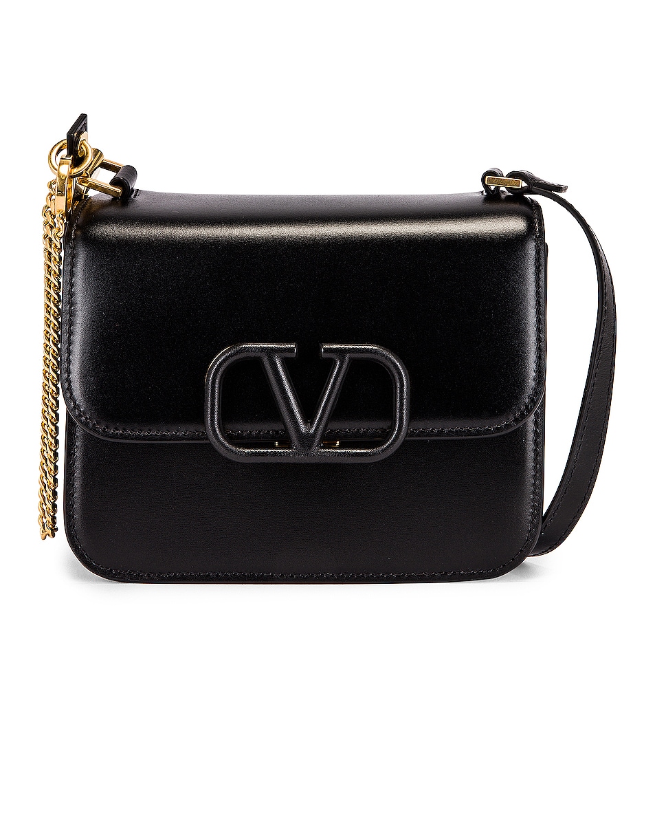 Image 1 of Valentino Garavani Small VSling Shoulder Bag in Black