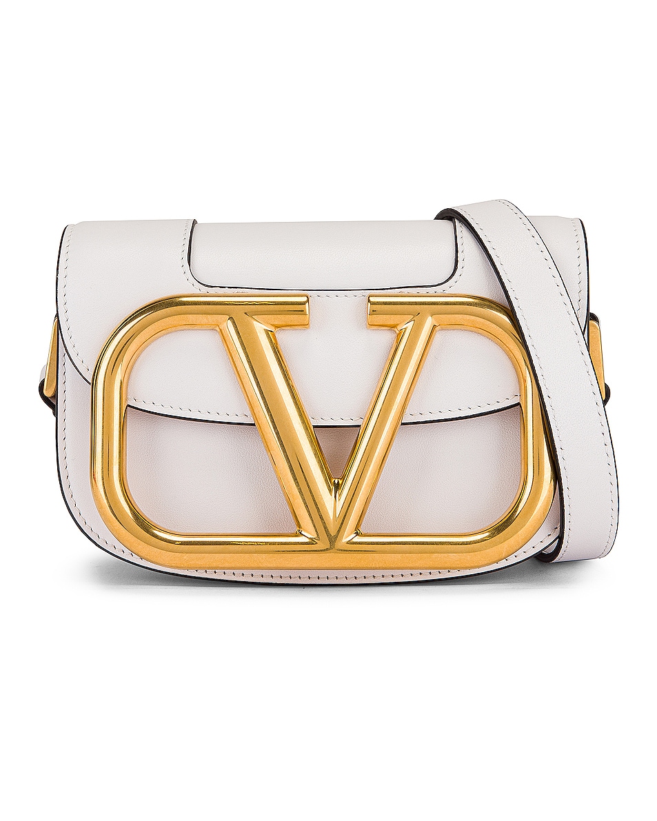 Image 1 of Valentino Garavani Small Supervee Shoulder Bag in Bianco Ottico
