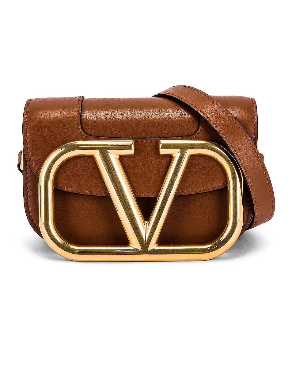 Image 1 of Valentino Garavani Small Logo Shoulder Bag in Selleria
