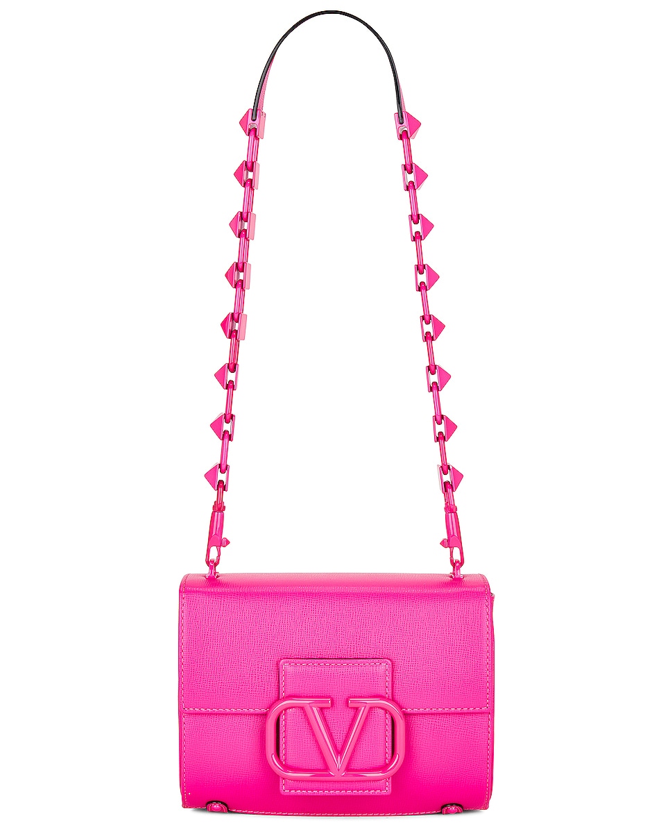 Image 1 of Valentino Garavani Stud Sign Shoulder Bag in Pink