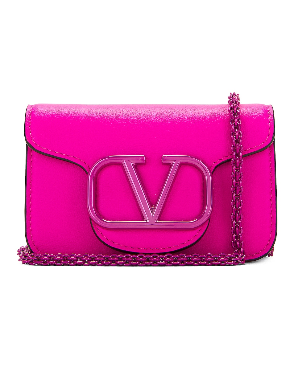 Image 1 of Valentino Garavani Micro Shoulder Loco Bag in Pink