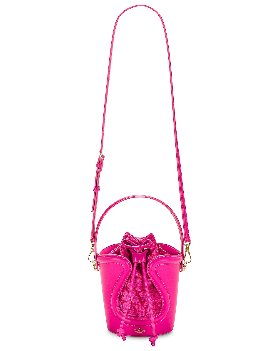 Image 1 of Valentino Garavani Sculpture Bucket Bag in Pink