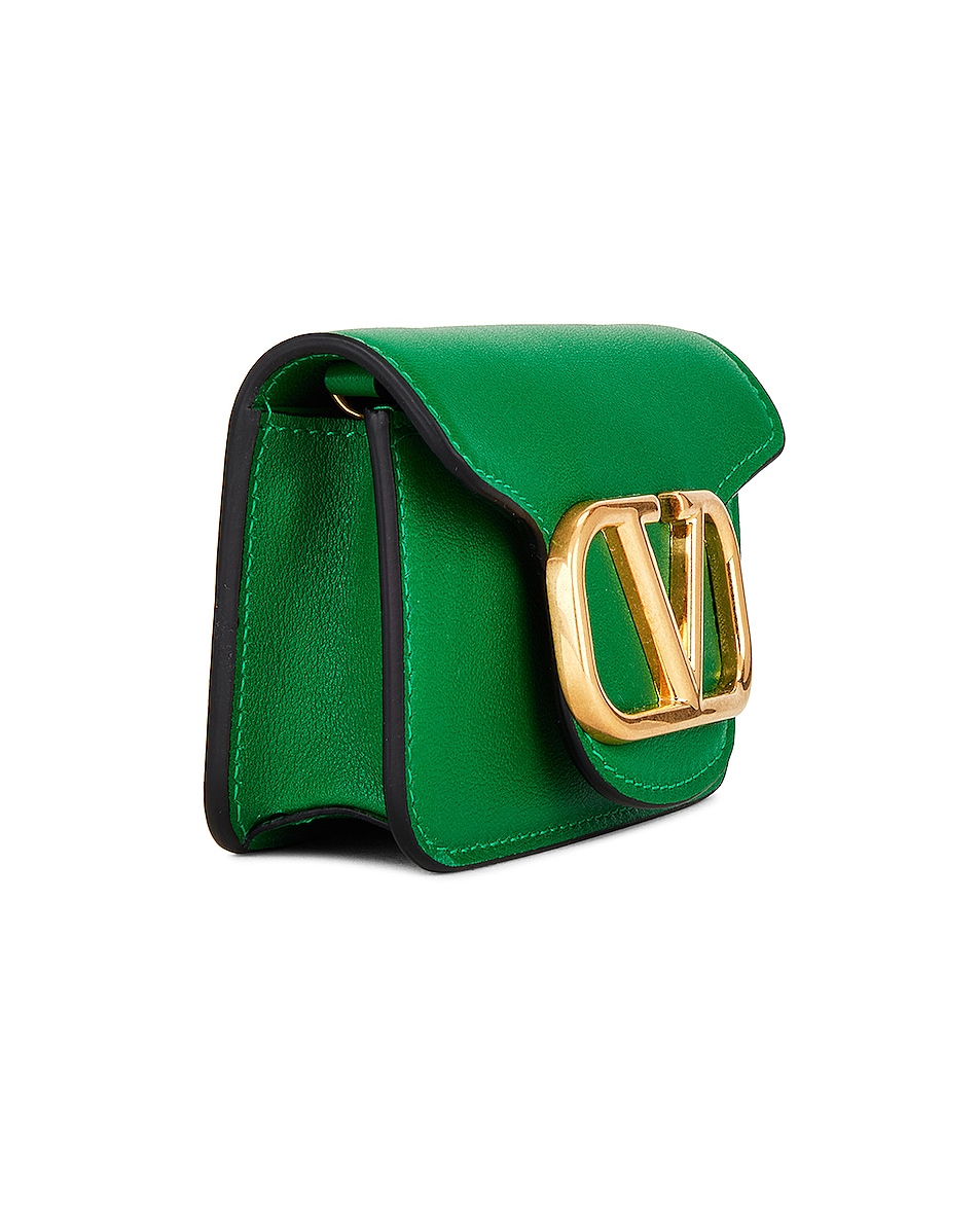 Valentino Garavani Micro Loco Shoulder Bag in Gea Green | FWRD