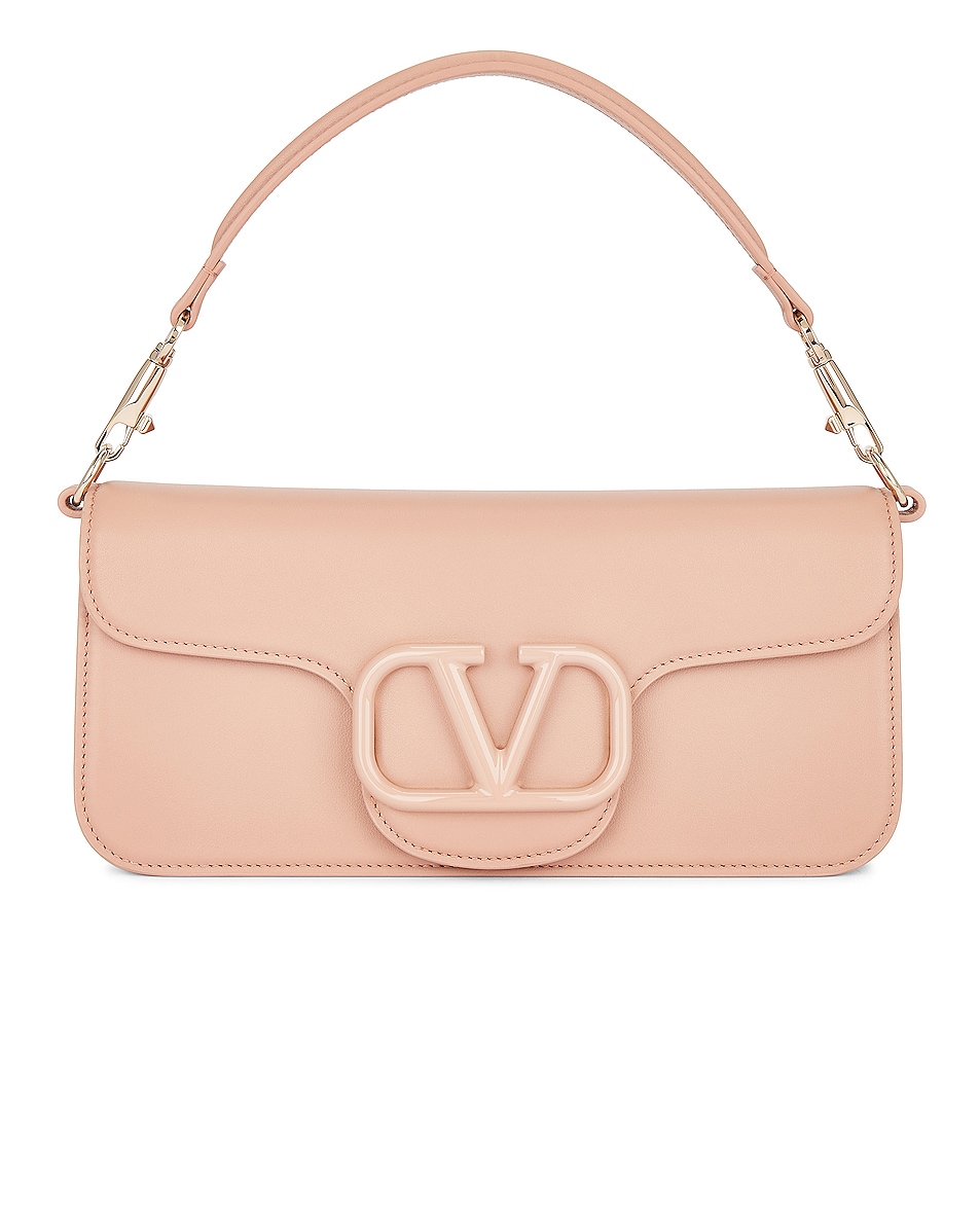 Image 3 of Valentino Garavani Loco Shoulder Bag in Rose Cannelle