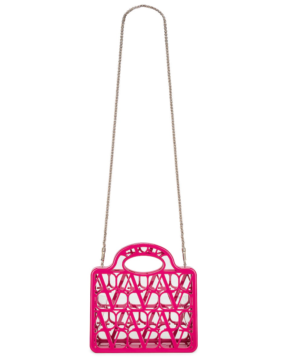 Image 1 of Valentino Garavani Mini Le Troisieme Tote Bag in Pink