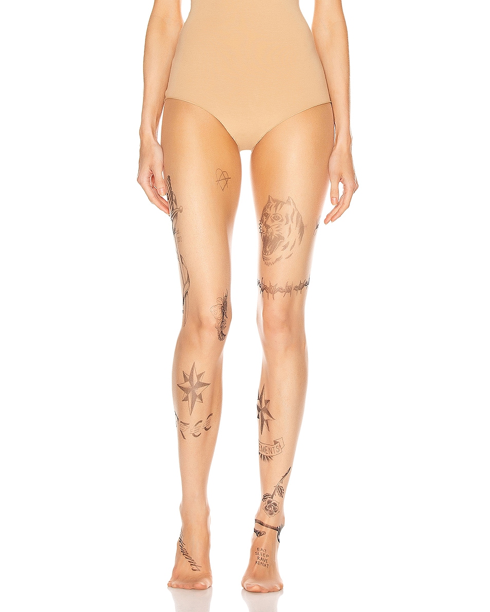 Image 1 of VETEMENTS Tattoo Legging in Nude