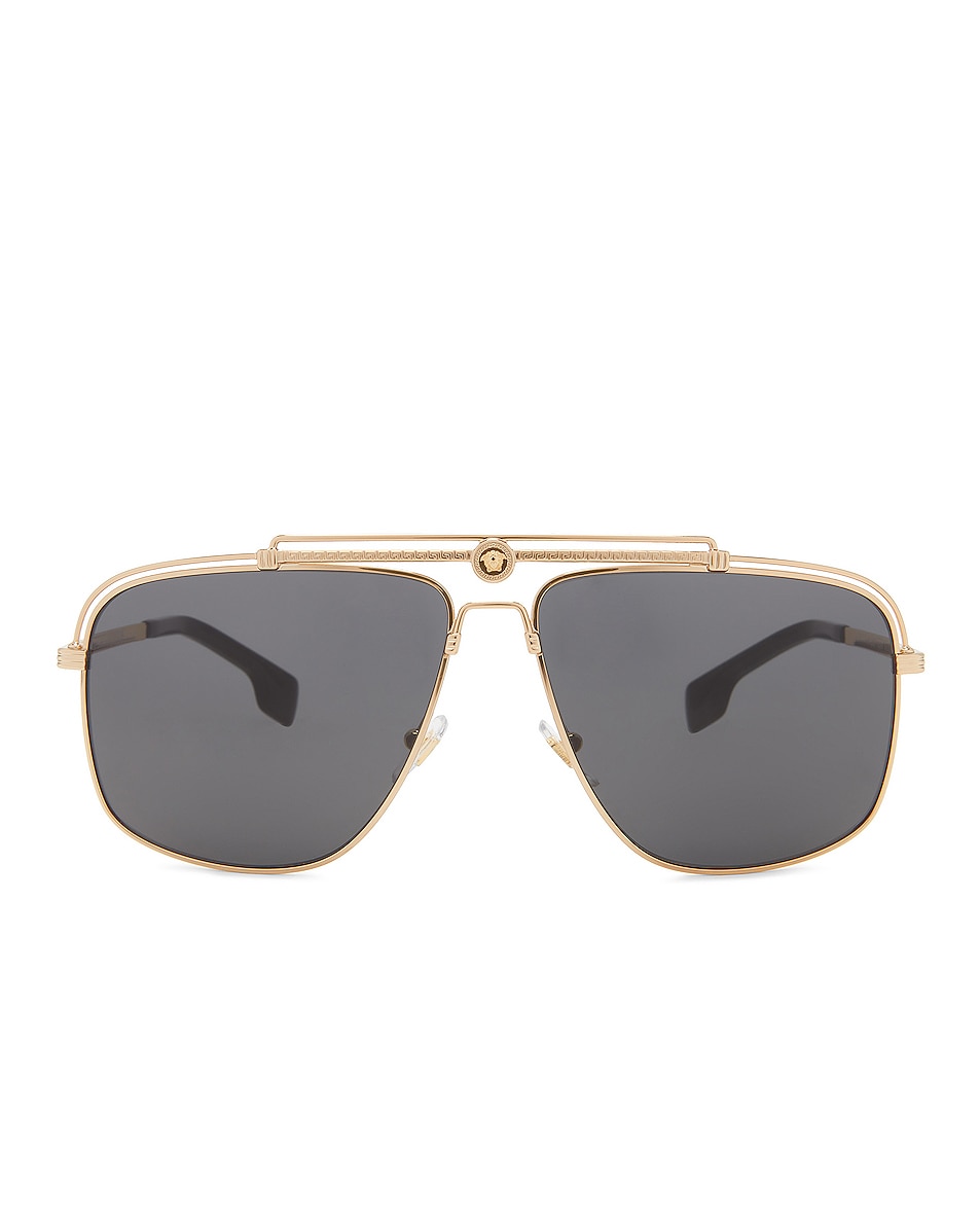Image 1 of VERSACE 0VE2242 Sunglasses in Gold & Dark Grey