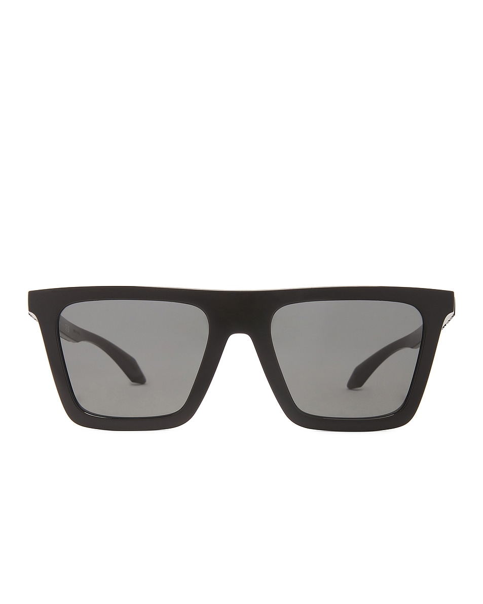 Image 1 of VERSACE Recatangle Flat Top Sunglasses in Black
