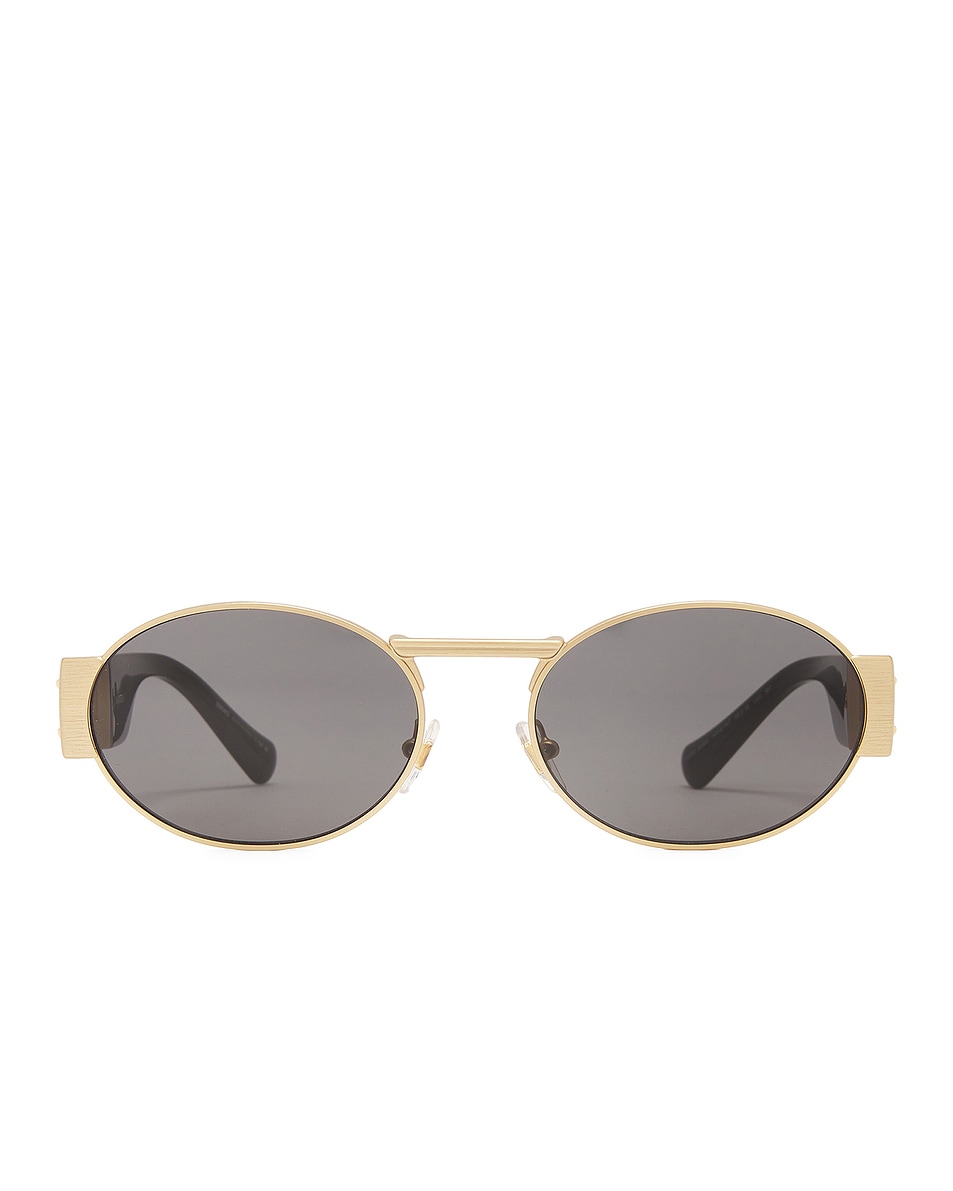 Image 1 of VERSACE Oval Sunglasses in Matte Gold