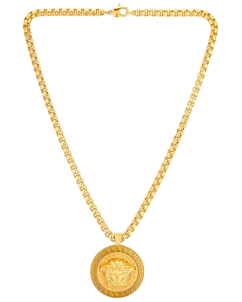 Image 1 of VERSACE Metallic Necklace in Gold