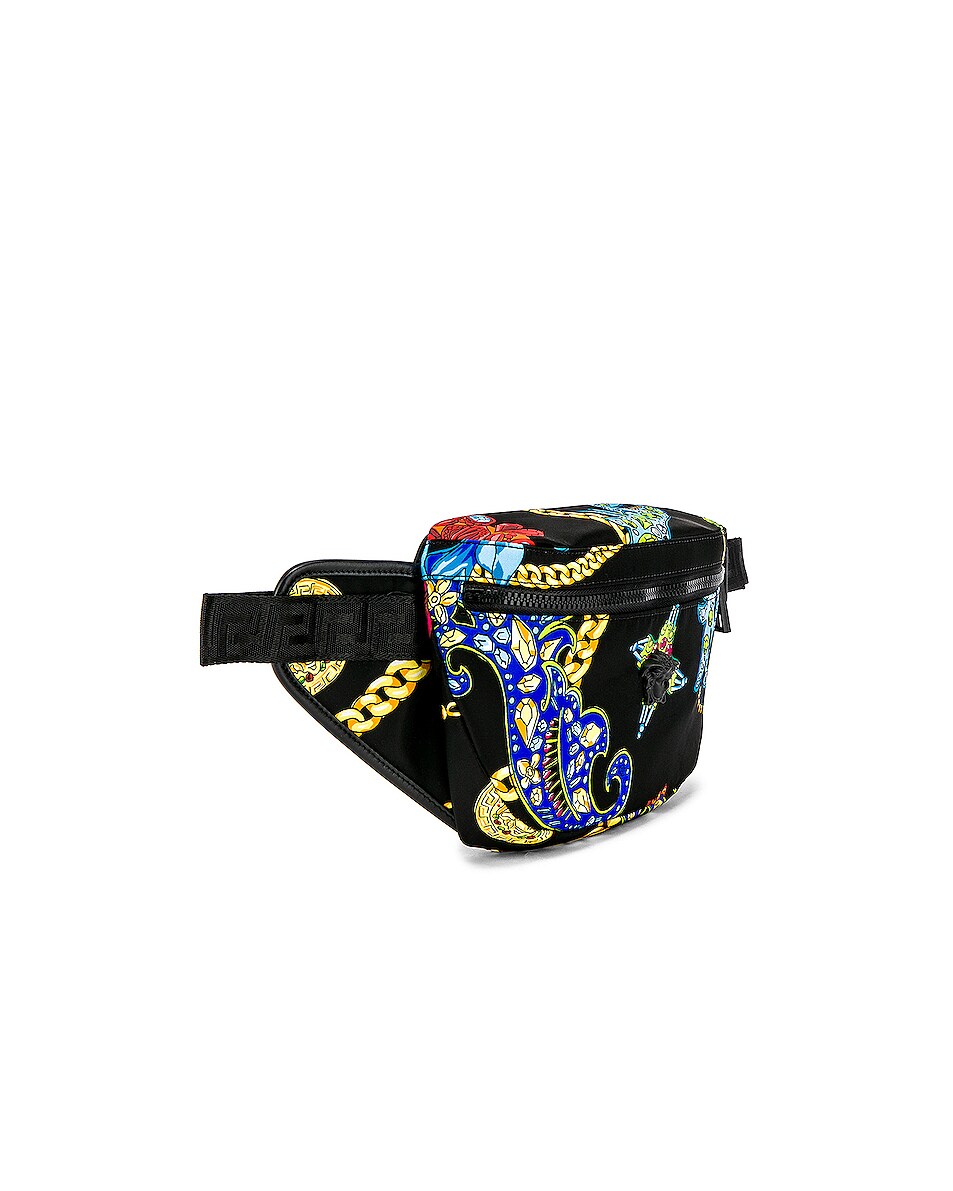 VERSACE Fanny Pack in Black & Multi | FWRD